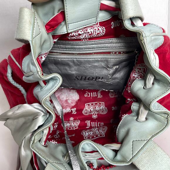 FAIR CONDITION Juicy Couture Your Royal Highness Red Green Bag Y2K and Wallet - Picture 10 of 16